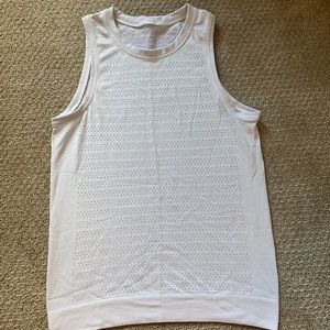 White Lululemon Workout Tank Top